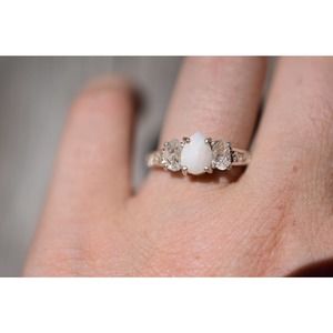 Raw Crystal Ring, Raw Stone Ring, Rings for Women, Stacking Ring, Raw Ge…